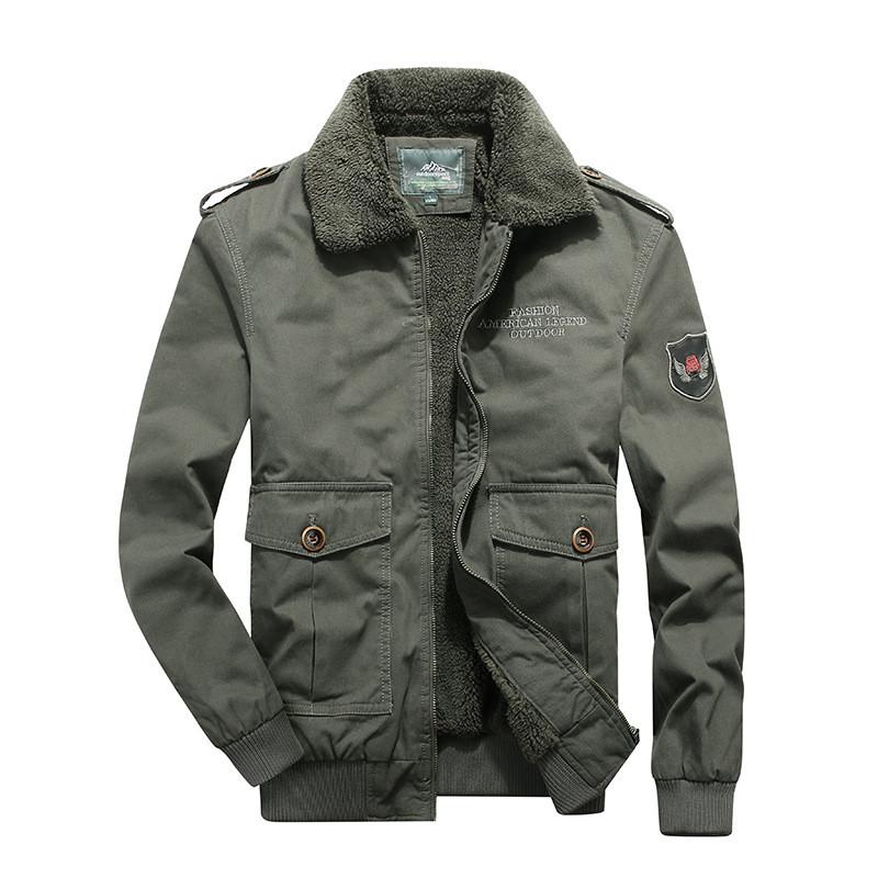 

Men's Jackets MORUANCLE Flight Bomber Jacket Fleece Lined Winter Warm Cargo Coat Outdoor Tactical Outerwear Pilot Clothing Size 4XL, Blue