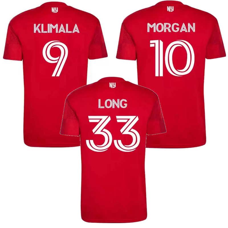 

New York 2022 2023 Red Soccer Jerseys HENRY CLARK MORGAN WRIGHT-PHILLIPS KLIMALA AMAYA Pendant Egbo BULLS 22 23 1Ritmo MLS football men kids Player version shirt, 2022 away