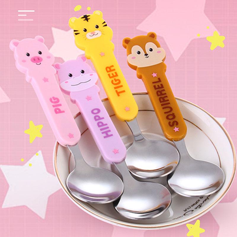 

Baby Tester Tableware Dessert Spoon For Children Feeding Fork Gadgets Feedkid Children's Cutlery Kids Spoons