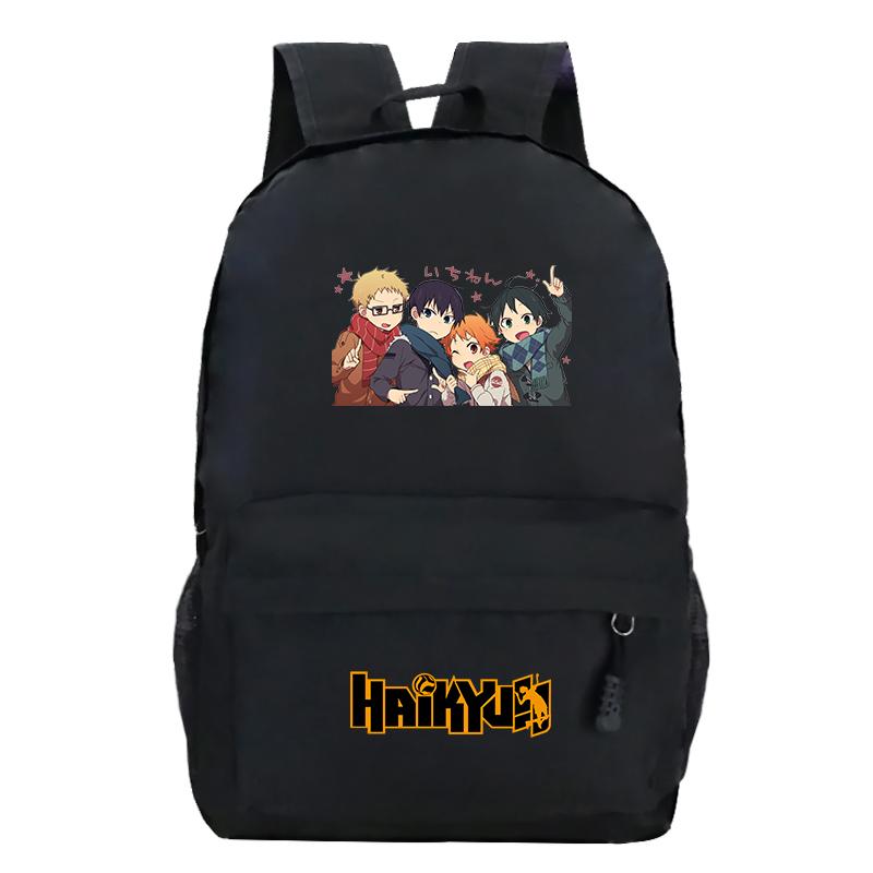 

Backpack Haikyuu!! Hinata Shoyo Kageyama Tobio Cosplay Nishinoya Yuu Student Bagsmochila Backpacks For School Teenagers Girls