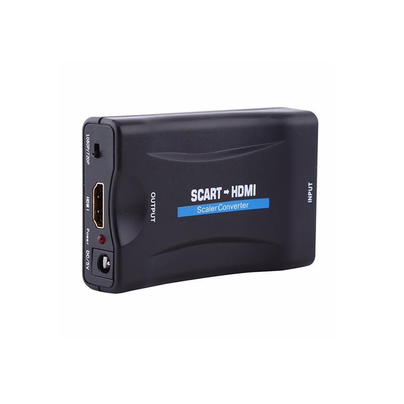 

Audio Cables & Connectors 1080P SCART To Converter Video Signal Adapter HD With Charging Power Cable
