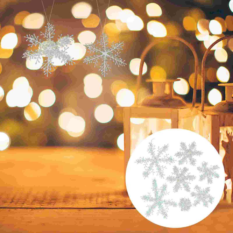 

Christmas Decorations 33Pcs Snowflake Hanging Decor Tree Pendants For Home