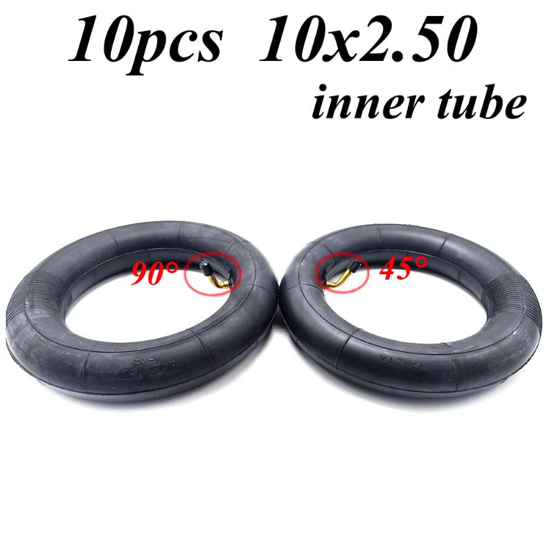 

Motorcycle Wheels & Tires Electric Scooter Parts 10 Inch Butyl Rubber Inner Tube 10x2.50 Camera 10*2.50 Tire 10pcs