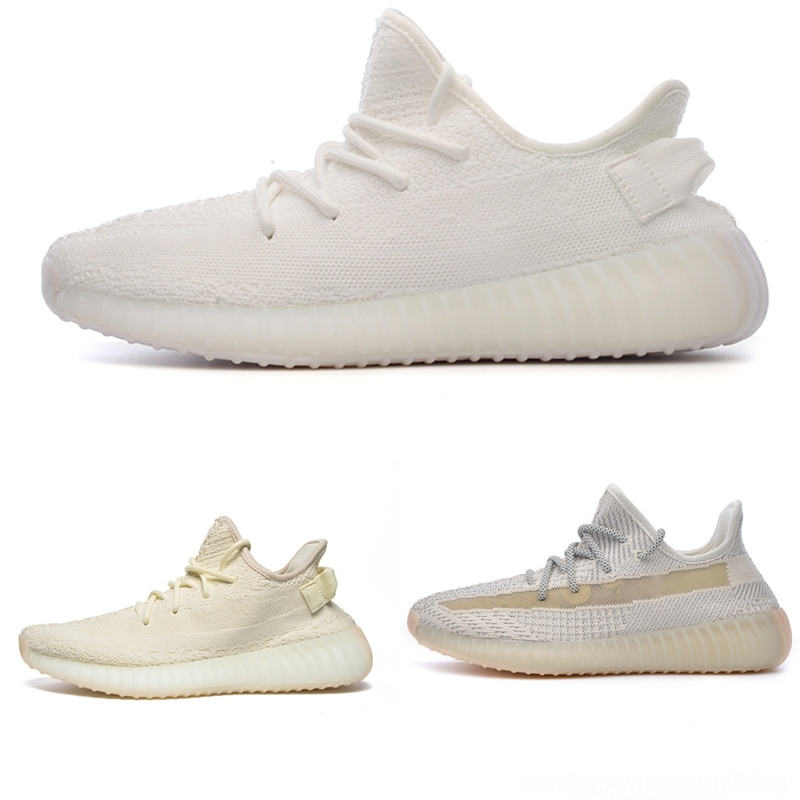 light Rflective Running KanyeWest 350 sport shoe man Shoes 350 oreo cinder Men Women Sneakers desertcarbon Marsh Natural tail Fade-image-699332115