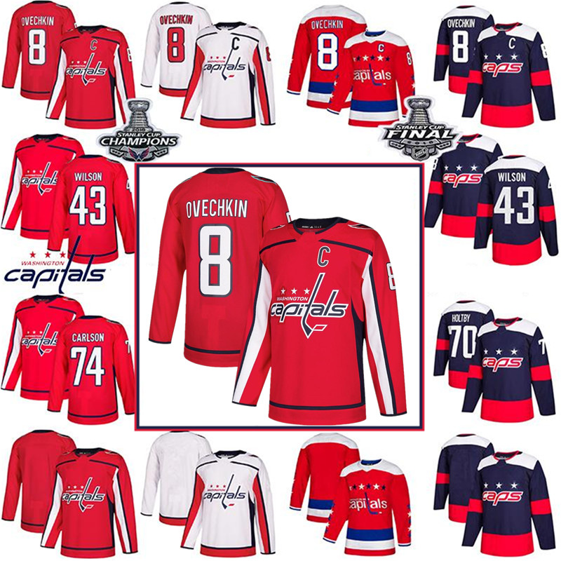 

Alex Ovechkin Jersey Washington Capitals jerseys 92 EVGENY KUZNETSO 19 Nicklas Backstrom 77 TJ Oshie 35 Henrik Lundqvis 43 Tom Wilson Braden Holtby Custom hockey, Men's color 8