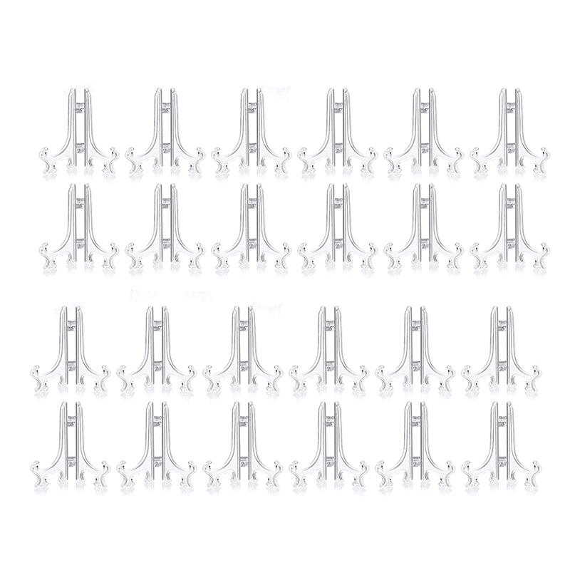Jewelry Pouches, Bags 45Pcs Mini Easel Stands 3 Inch Plastic Plate Stand Holder Display Picture For Frame-image-707547772