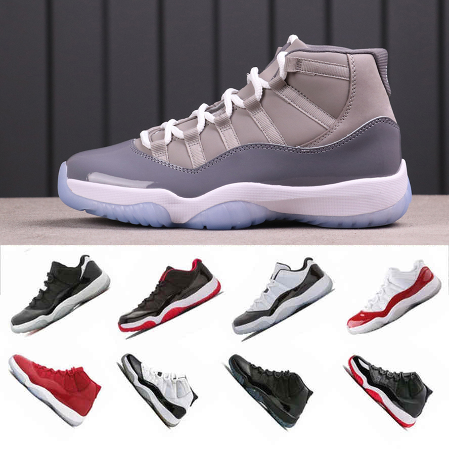 

jumpman 11 11s Basketball Shoes Men 25th Anniversary Prom Night Bred space jam Gym Red Cool Gray Sneakers Concord 45 sports trainers