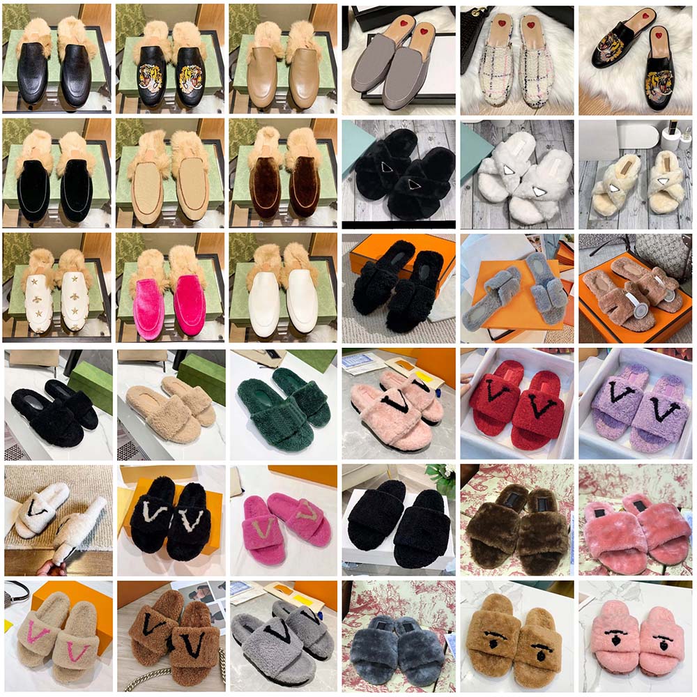 

Classics sandals Fashion plush slippers slides Floral brocade Gear bottoms Flip Flops women shoes striped causal slipper home011 030, Box