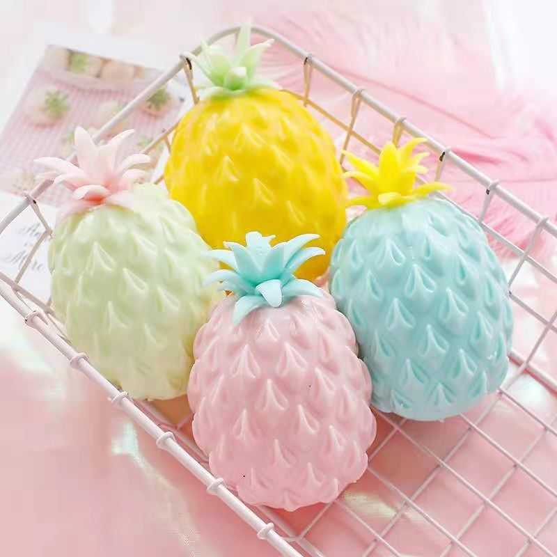 

New Anti Stress Fun Soft Pineapple Ball Stress Reliever Toy Children Adult Fidget Squishy Antistress Creativity Sensory Toy Gift X0707