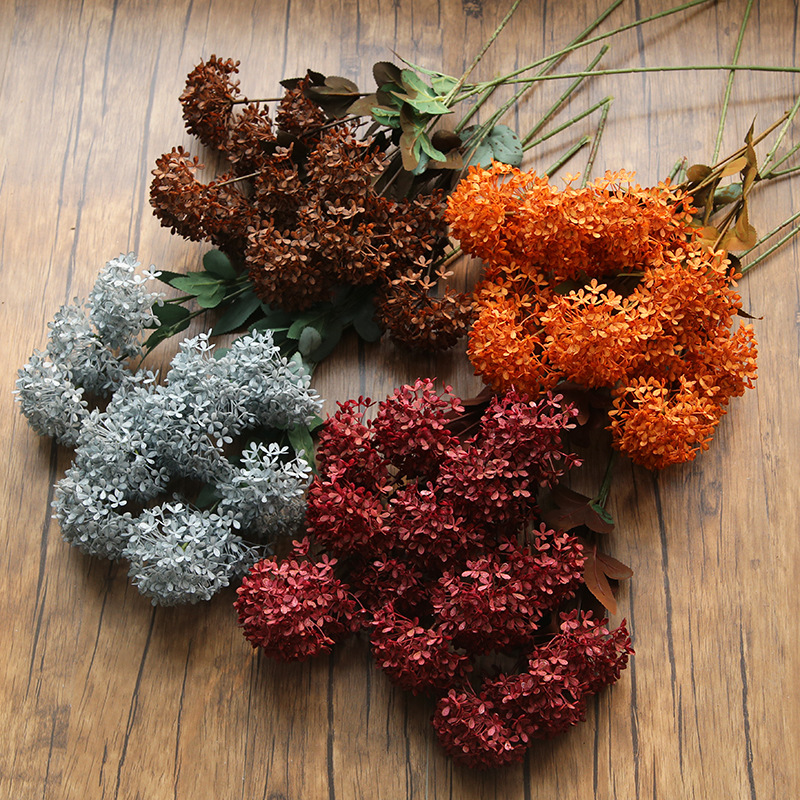 

Plastic Hydrangea Wedding Hall High-Grade Hydrangea Decoration Dandelion