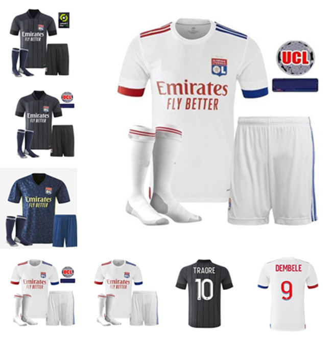 

20-21 Maillot Lyon soccer jersey 2021 mail lot de football shirt TRAORE MEMPHIS OL men kids kits, White