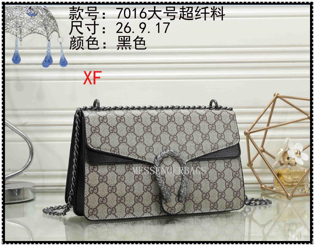 

GG Ladies Bag Print Color Matching Shopping Bag Large Women Messenger Bags Wallets 6576756, Red;black