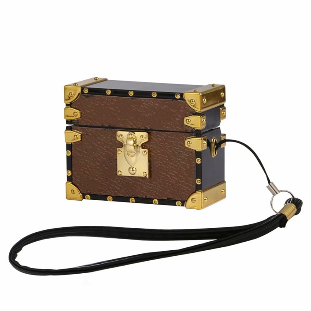 

Luxury earphone protective square for Airpods pro 1 2 case designer Case leather silicone