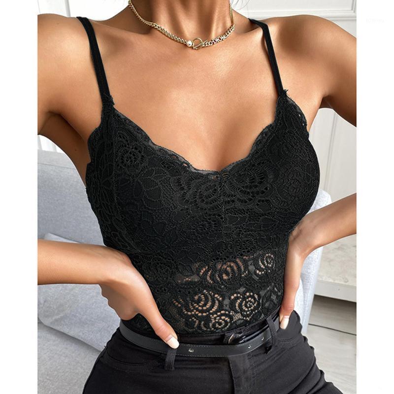 

Camisoles & Tanks Sexy Lace Beautiful Back Bra Without Steel Ring Thin Tube Top Wrapped V-neck Camisole Bottoming Underwear Vest, Black
