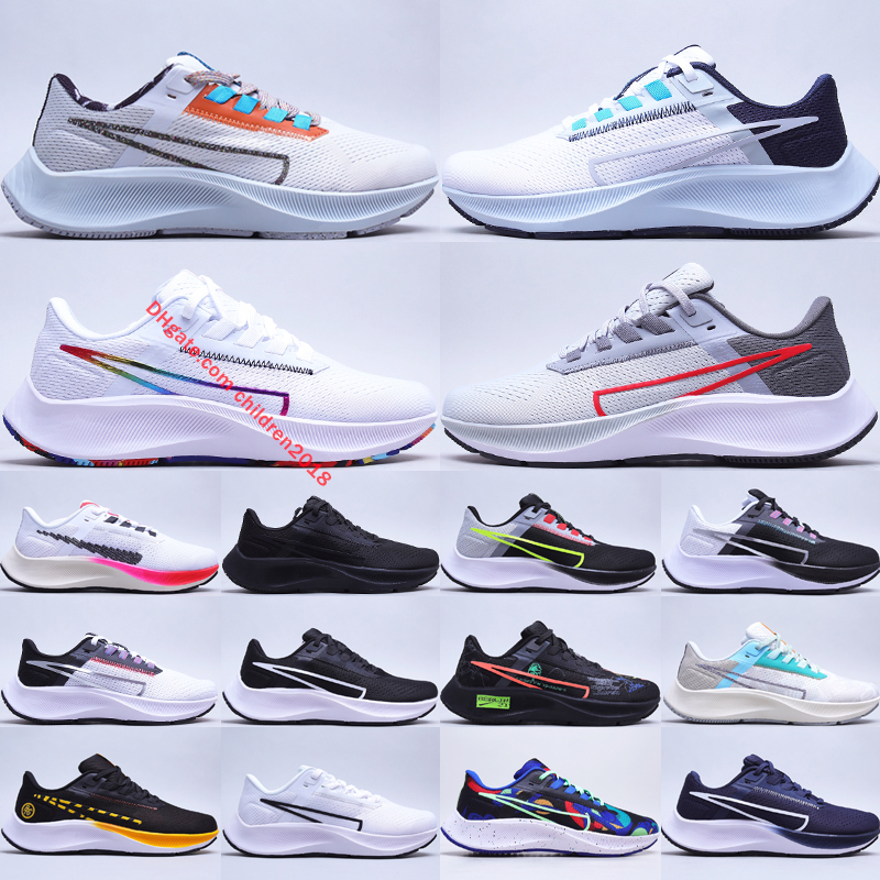 

Pegasus 38 Men Women Running Shoes Newest LE Greedy Triple Black Metallic Silver Sail Pink Glaze Copa MultiColor Outdoor Sneakers Size 36-45, Bubble wrap packaging