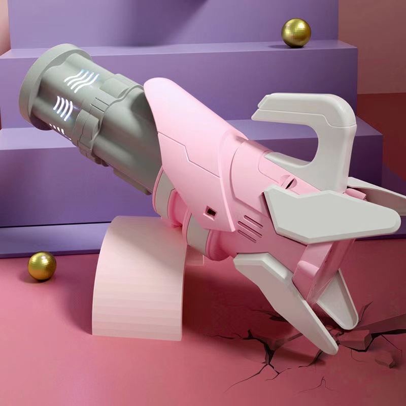 Automatic Gatling bubble blower toy gun-image-693124159