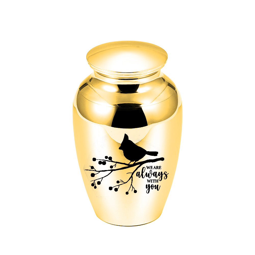 

Aluminum Alloy Silver Urns Pendant Cremation Ashes Jar Keepsake Casket Commemorate the Departed Loved Ones Lock Belt Gift Velvet Bag