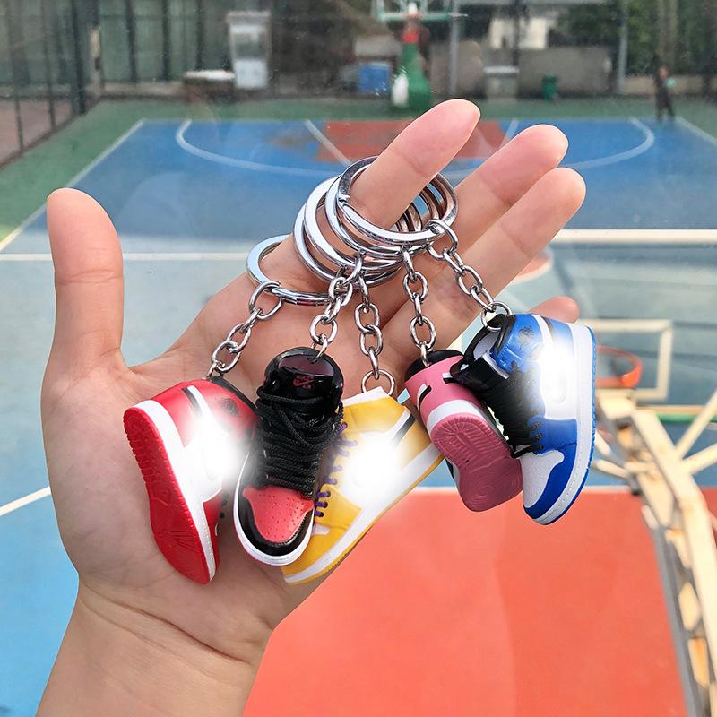 

Keychains Shoe Keychain Basketball Department Pendant Mini Shoes Jewelry Creative Personality Gift
