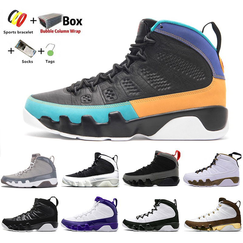 

fashion Jumpman 9s Basketball Shoes Black white High Change the world Citrus Dream It University Blue men trainers sports schuhe Sneakers EUR 40-47 with box, Color#3