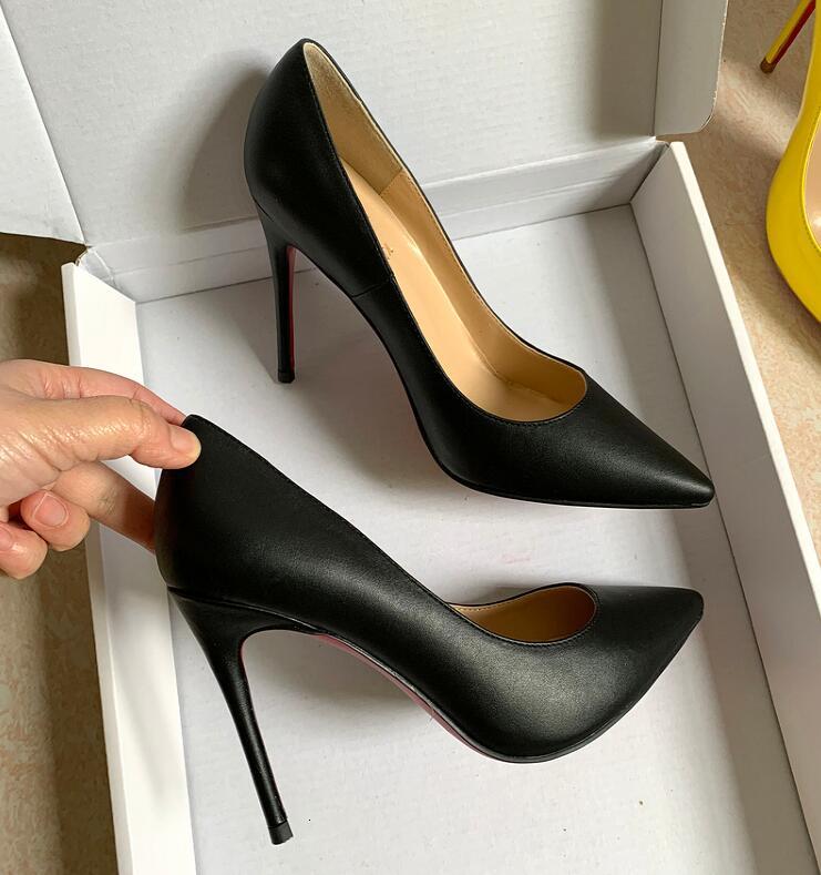 

dress shoes 2021 nude black lacquered high heel 12cm 10cm 8cm pointed shallow-mouthed single women brand pumps j62j