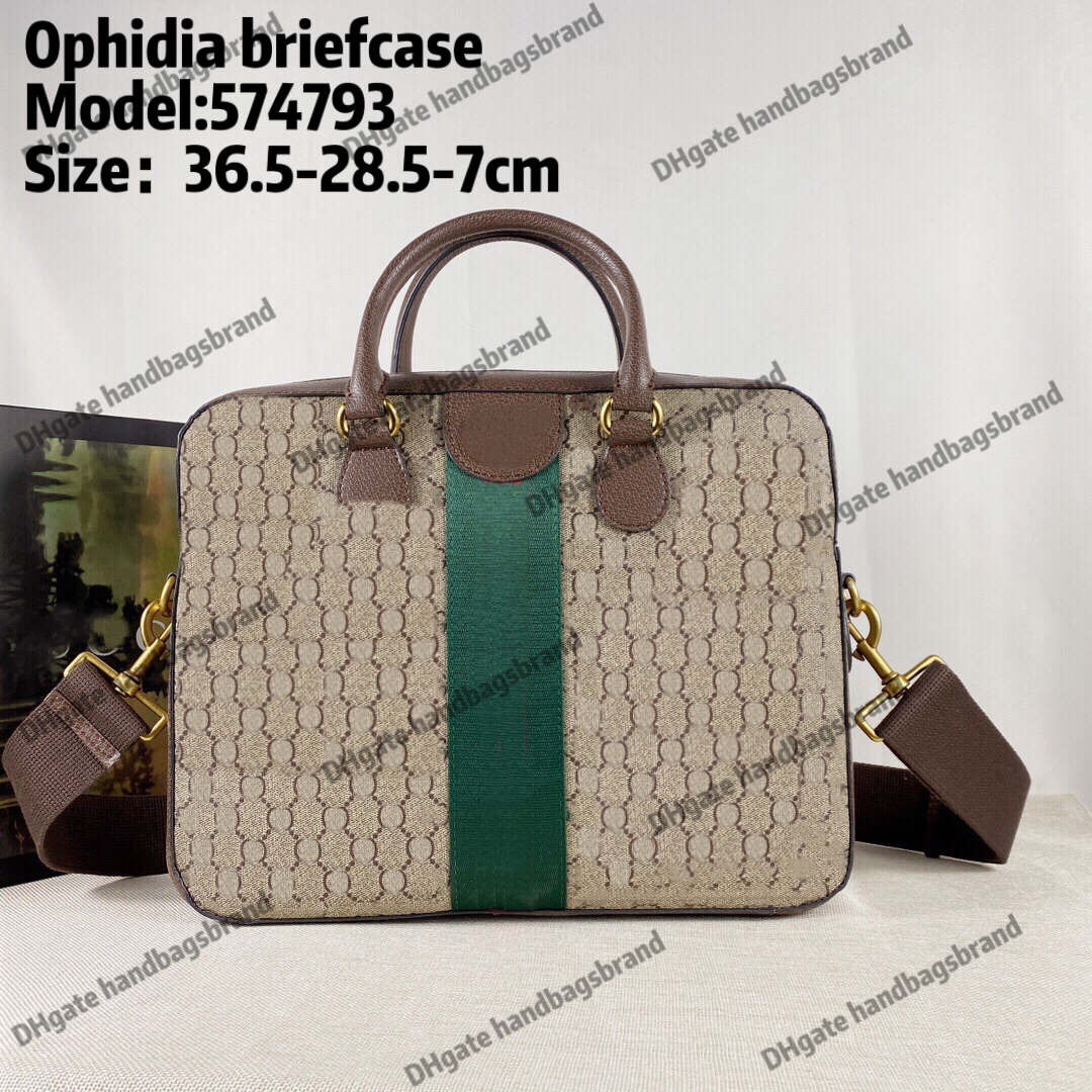 

574793 Ophidia briefcase classic laptop bags luxurys designer men bags Fashion Business travel business bag famous computer bag mens handbags messenger bag, Have dust bag