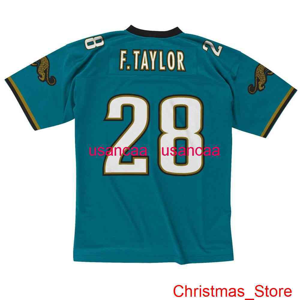 

Men Women Youth Mitchell & Ness 1998 Fred Taylor Jersey Stitched Jerseys XS-5XL 6XL, Teal