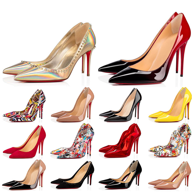 

Women High Heel So Kate designers Dress shoes Styles Red Bottom black nude womens Stiletto Heels 8 10 12CM Genuine Leather Point Toe Pumps loafers Rubber 34-44, 12