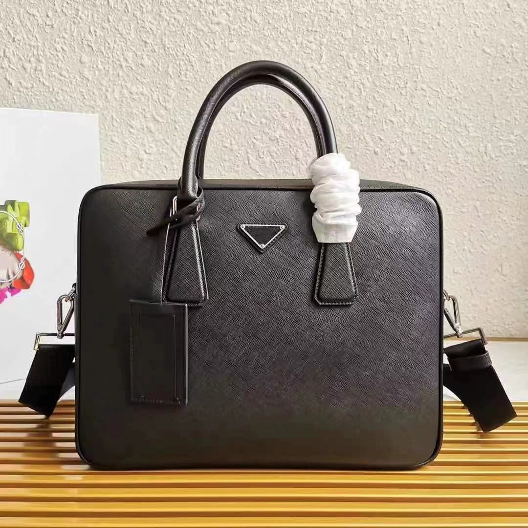 

Men Designers Bags 2021 Handbag Shoulder Crossbody Sophisticated And Elegant Original Cross Grain Cowhide Top Fashion High Quality Branched, Black