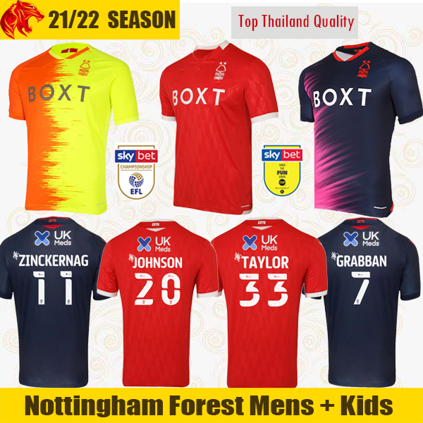 

21 22 Nottingham Forest Soccer Jerseys GRABBAN GARNER 2021 2022 MIGHTEN YATES LOLLEY Football Shirt ZINCKERNAGEL COLBACK CARVALHO TAYLOR Mens Jersey Kids Kit, Kids 2122 home