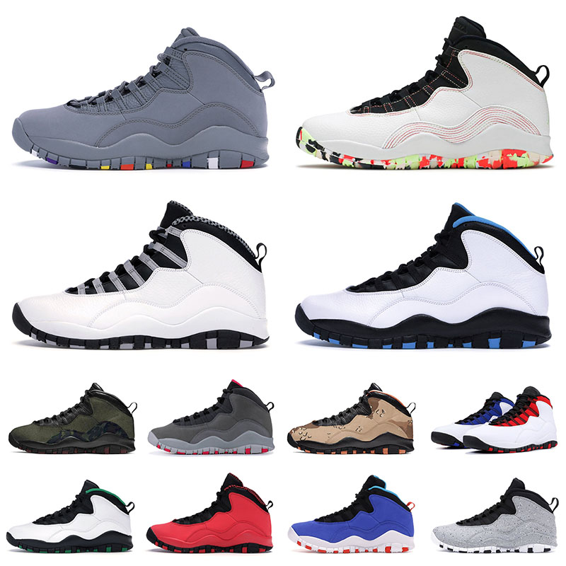 

Ember Glow Sports Sneakers Jumpman 10 10s X Mens Basketball Shoes Orlando Seattle Cement Chicago Powder Blue Fusion Red Cool Grey Designer Trainers, B13 powder blue