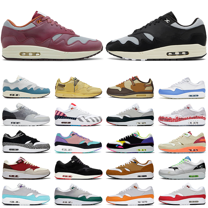 

Men Women 1 Patta Running Shoes Black Noise Aqua Monarch Baroque Brown Saturn Gold Anniversary Aqua Green Hyper Pink mens trainers outdoor sports sneakers, 25