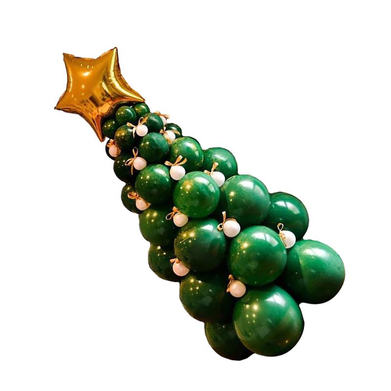 

Christmas Decorations 1 Set Tree Shaped Balloon Kit Ornaments Xmas Party Supplies