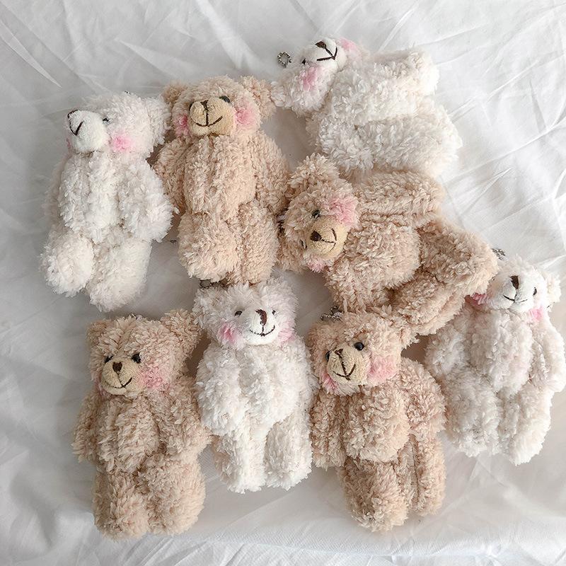 

Keychains Cute Pendant Plush Doll Bear Bag Soft Accessories Keychain