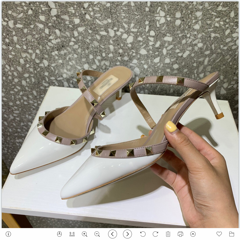 

2021 Good Quality Fashion Women Luxurys Designers Shoes Designer Sandals Womens Luxury High Heels Sandal Dress Shoess With Box Size 35-41 -G407, White