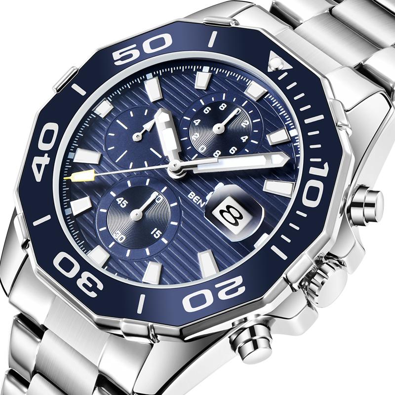 

Wristwatches Ben Nevis 2022 Mens Watches Waterproof Luxury Quartz Watch Men Sport Fashion Casual Business Clock Relogio Masculino, Blue