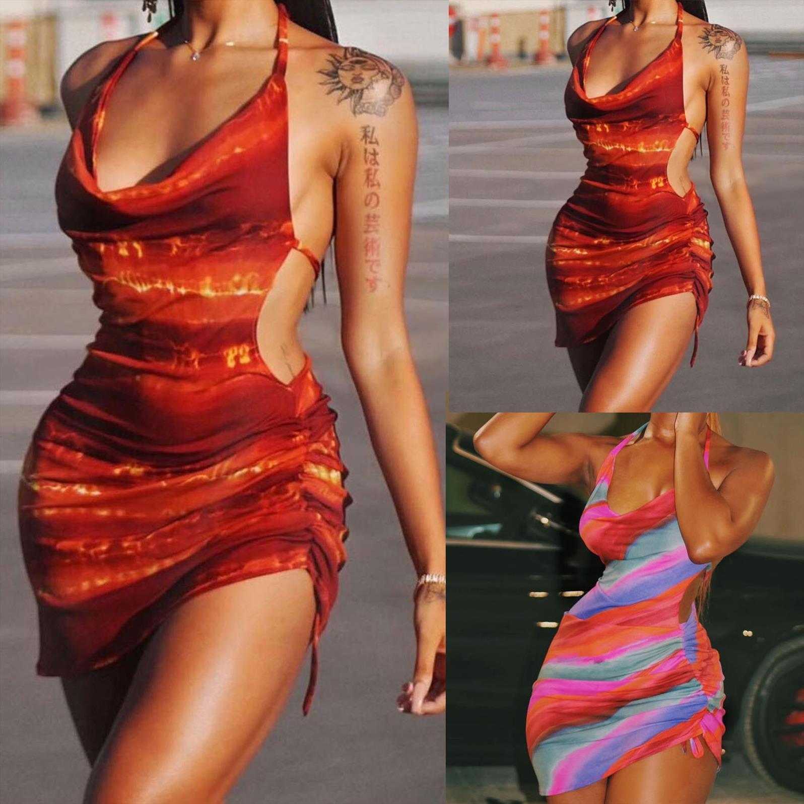 

fashion casual printed sleeveless women dresses fit vestido de mujer summer, Black;gray