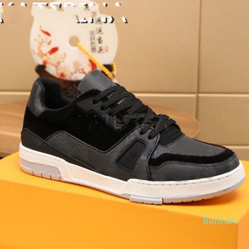 

Fashion Trainer Clogs sneaker intage Casual Shoes Virgils alligator-embossed black Grey Brown White Green calf leather French Ablohs Mens