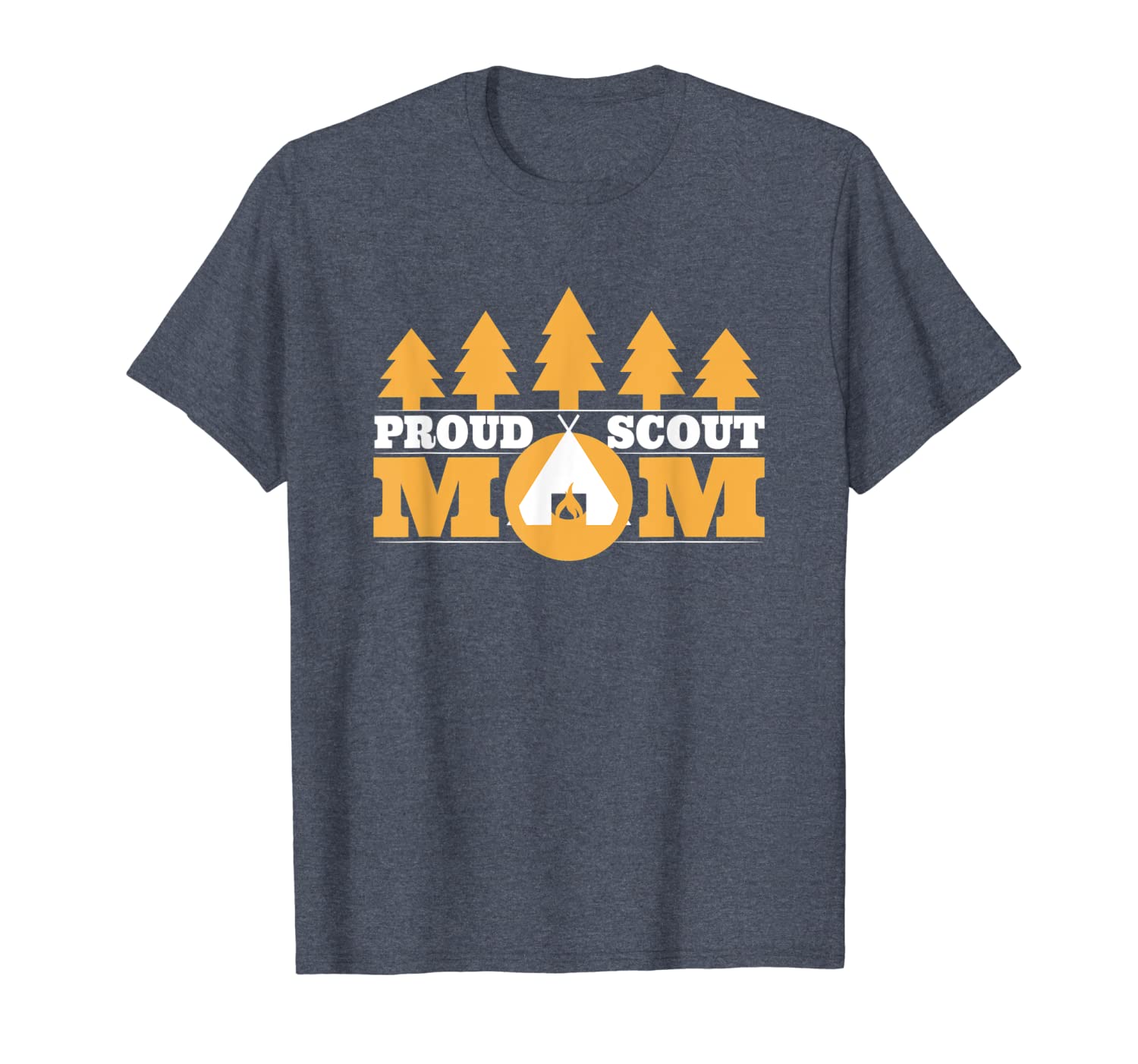 

scout mom t shirt proud cub camping boy outdoors camp leader, White;black