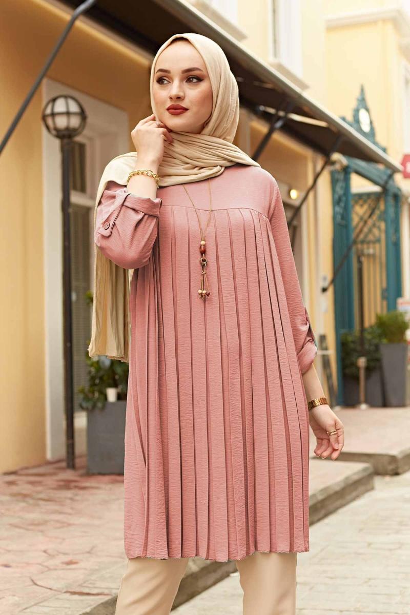 

Ethnic Clothing Dubai Muslim Woman Tops Women Abaya Vintage Pleated Tunic Long Sleeve Blouse Plaid Spring Autumn Warm Shirt Clothes Ladie