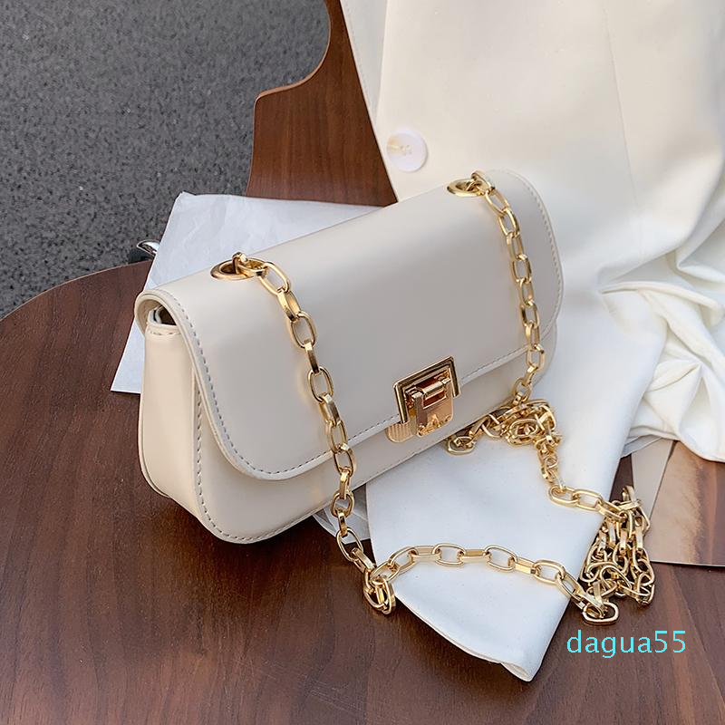 

Niche Design High-end Bag Female 2021 Fashion Chain Messenger Square Underarm Dual-use Width: 22cm Shoulder Bags, Cream yellow