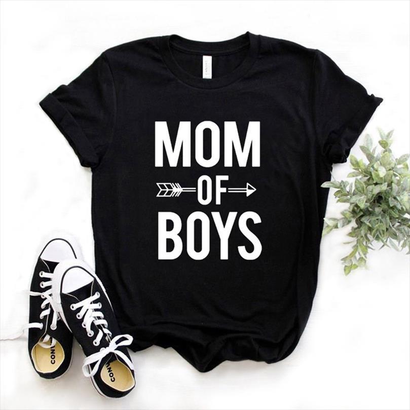 

mom of boys arrow men t shirt and women womens cotton casual funny for lady yong girl street tee, White;black