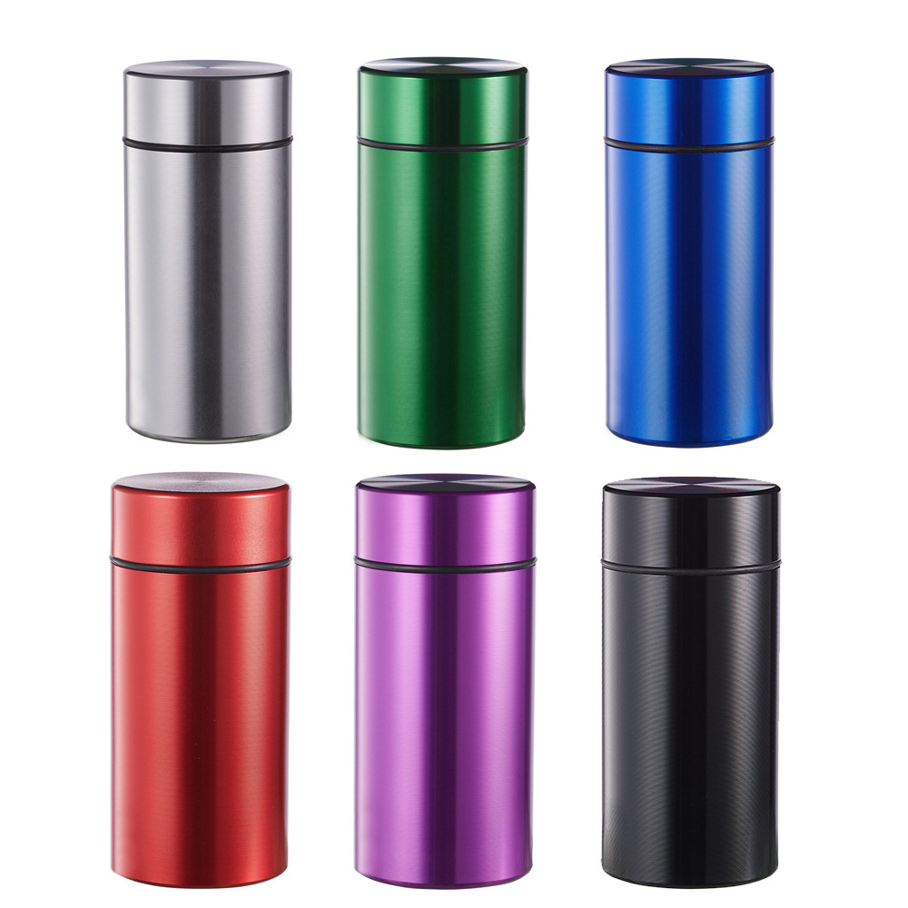 

Aluminum alloy sealed storage tank small metal aluminum box grinder Pill Box