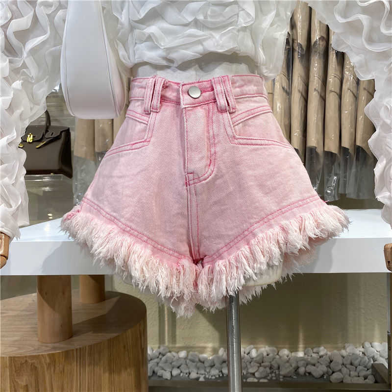 

summer woman denim shorts high waist ripped jeans shorts fashion sexy female shorts S-2XL drop 210611