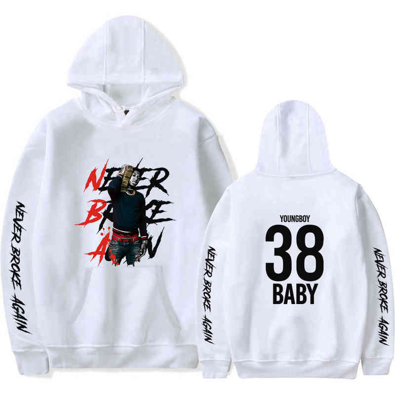 

2020 Youngboy Never Broke Hoodie Long Sleeve Sweatshirt Men / Women Casual Pullover Hoody Men's Clothing Hoodies Hooded Full W220309, As picture