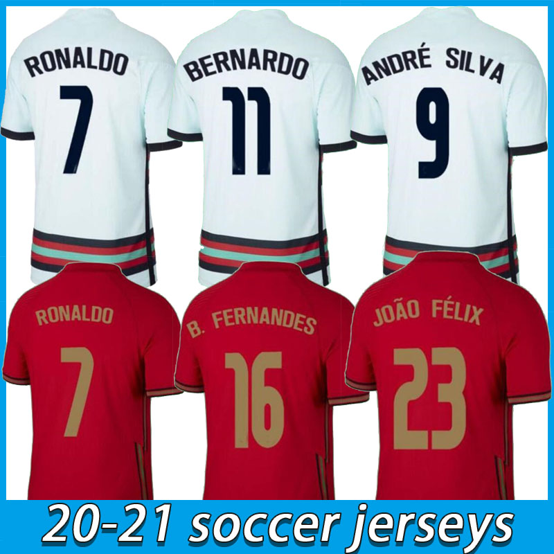 

20 21 JOÃO FÉLIX soccer jerseys RÚBEN NEVES BERNARDO CANCELO BRUNO FERNANDES 2021 national football men shirt, Red