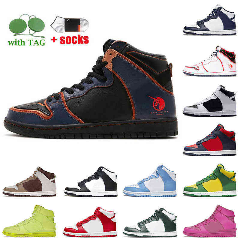 

Top Authentic OG Dunks Running Shoes High Project Unicorn Platform Skate Mens Women Sup By Black White University Blue Red Tokyo Kentucky, D49 michigan 40-45