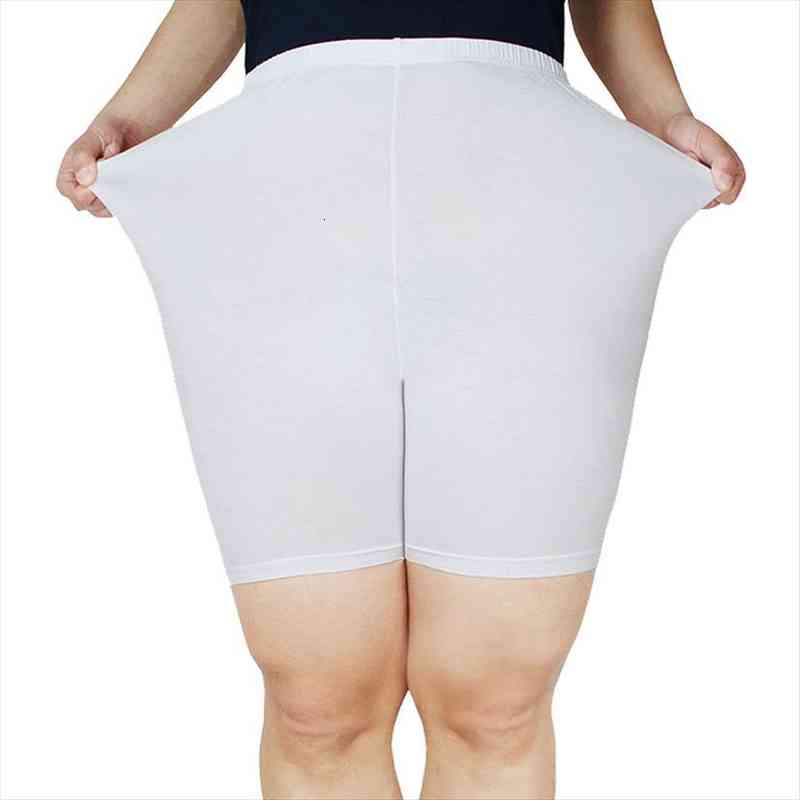 

azue modal short basic women legging plus size smooth high elasticity knee length korte for, Black