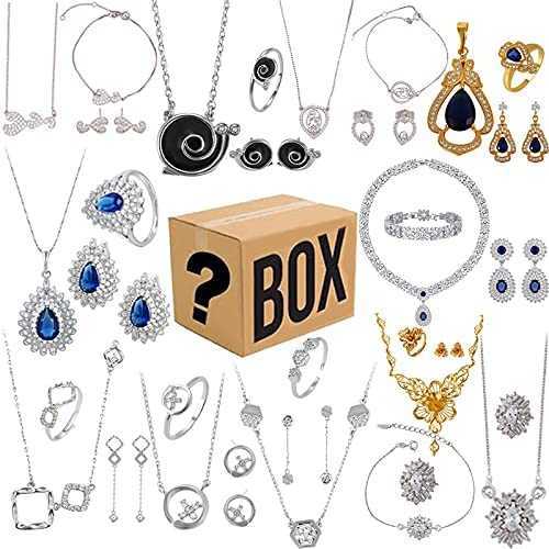 

Surprise Lucky Box, Mystery Box Jewelry Set Mysterious Random Products, Have The Opportunity to Open Such, Silver