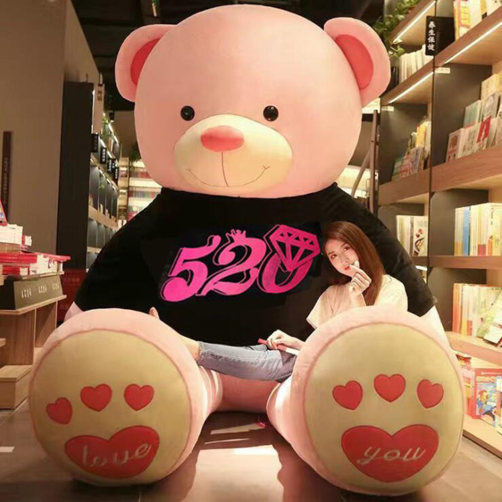 & NEW Cute Large Teddy Bear Pillow Plush Doll Girls Adult Toys Stuffed Animals Children Birthday Christmas Xmas Gift Q1215-image-689202709