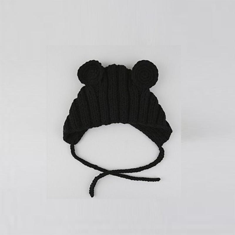 

Baby Born Hats Autumn And Winter 0-3 Years Old Handmade Bear Ears Caps, Yellow